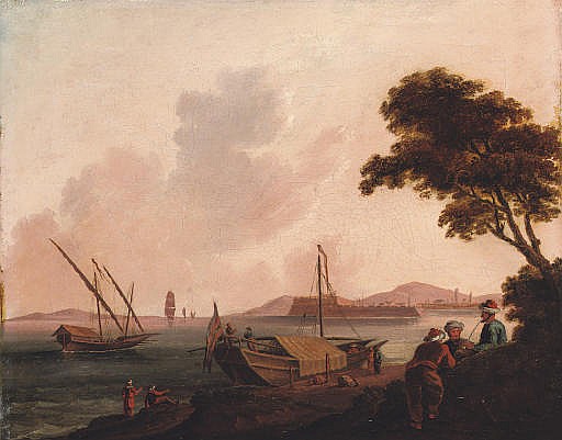 نقاشی جزیره قشم قرن ۱۹ میلادی از هنرمند فرانسوی